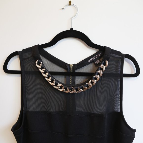 Black Mesh Dress - Picture 7 of 7